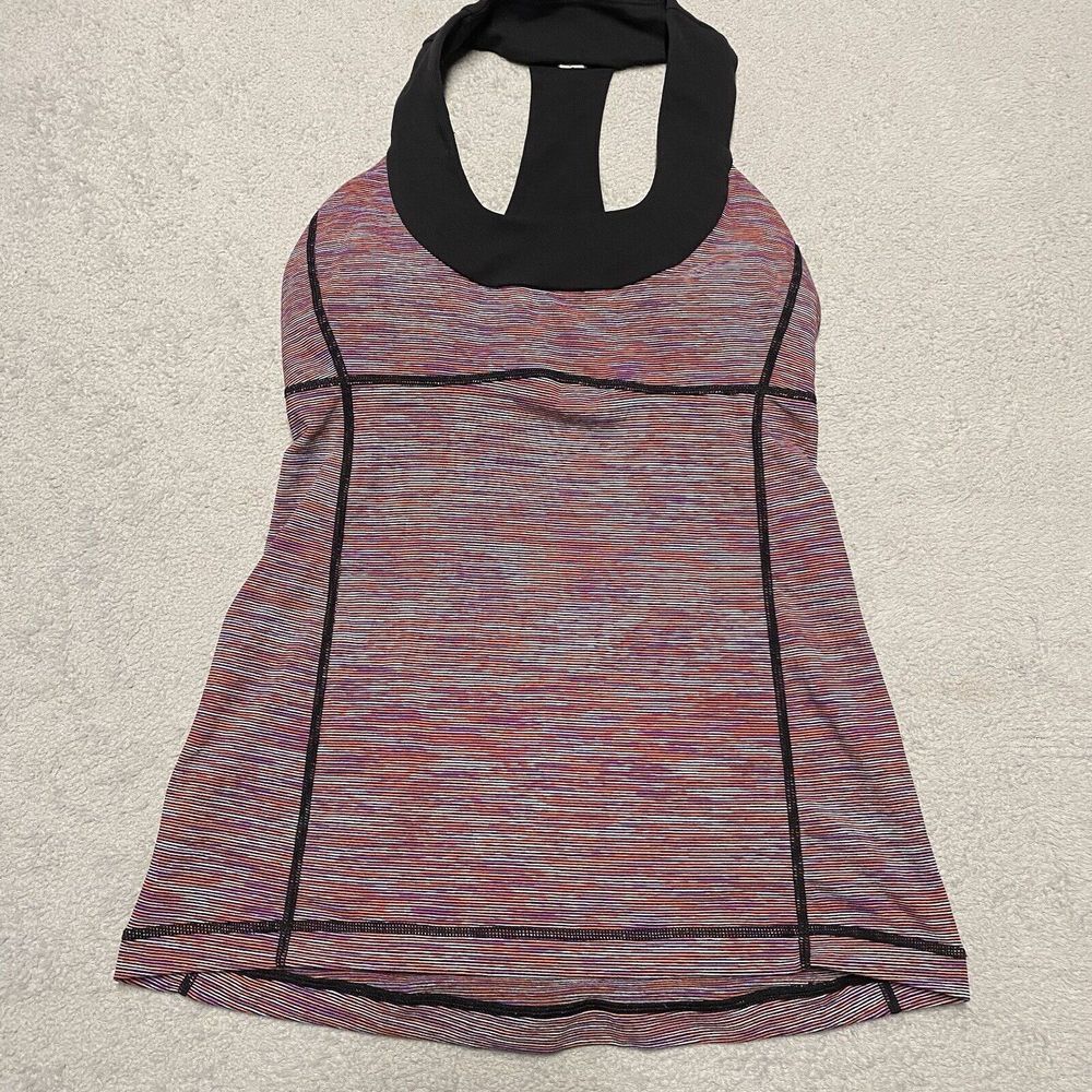 Lululemon Tank Top Size 6 Multicolor Scoop Neck Wee Are From Space Racer Back